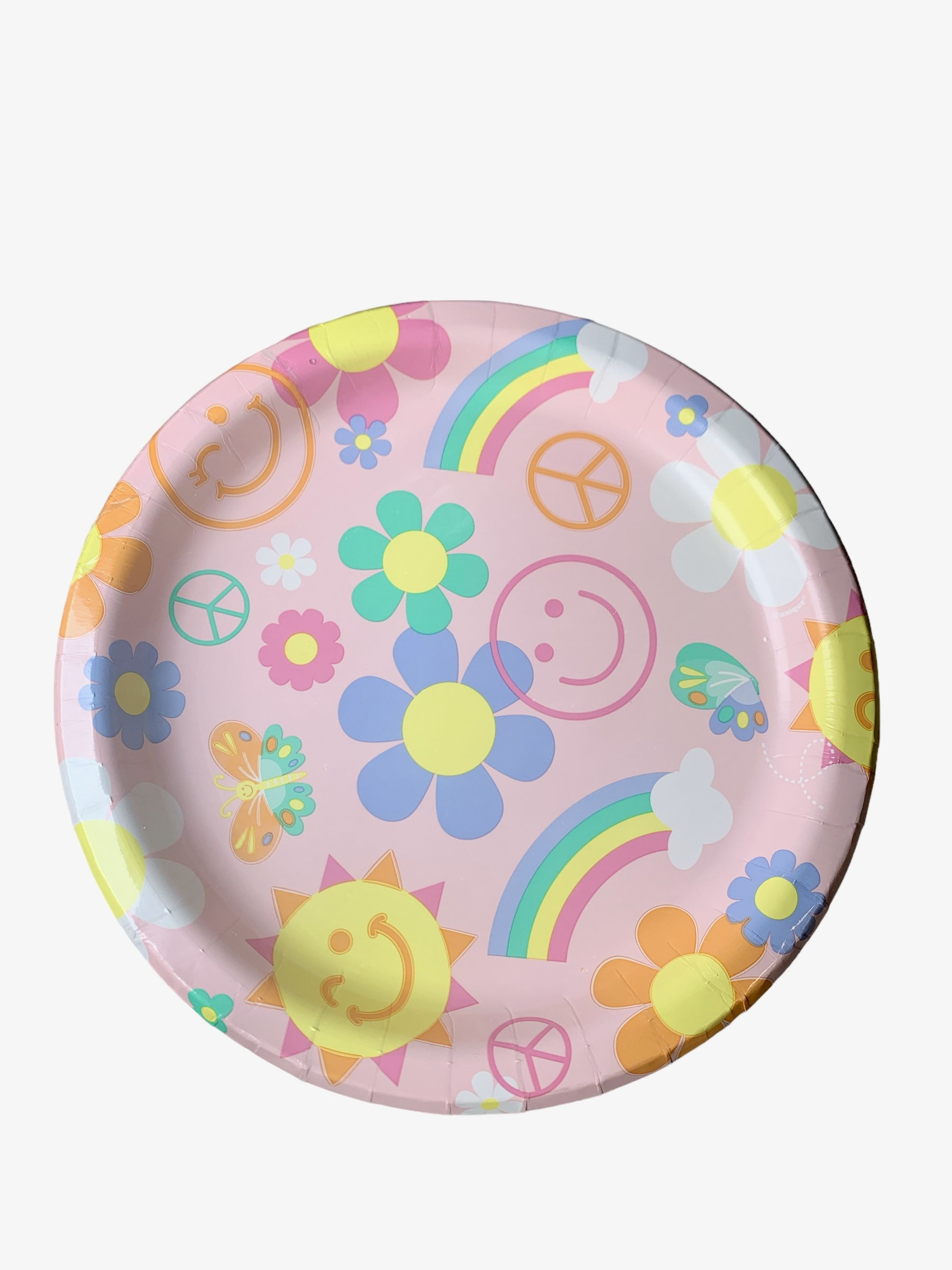 Groovy Paper Dinner Plates 9Dinner Peace Love Happy Birthday Party Plates 8 Count