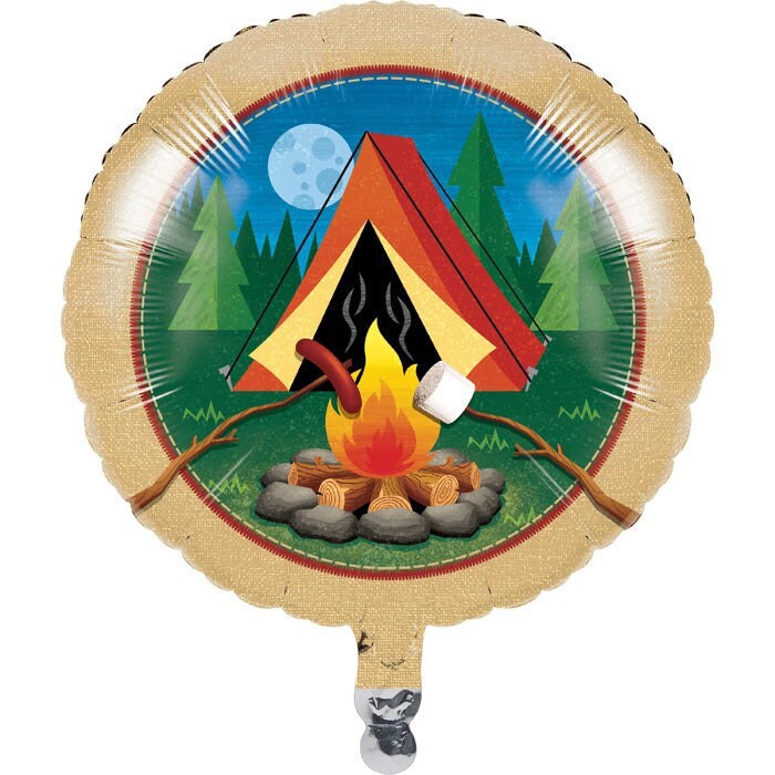 Camp Out 18 Balloon Camping Party Camping Napkins Camper Birthday