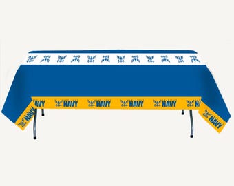 U.S. Navy Tablecover: Military Party Decoration (54”x108”)