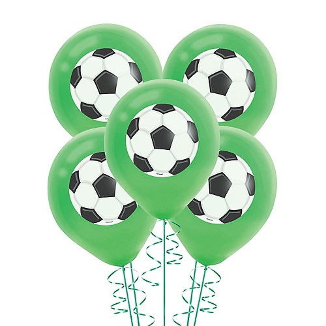 Globos de látex de balón de fútbol, juego de 5, fiesta de fútbol, fiesta  temática de fútbol, fiesta deportiva México