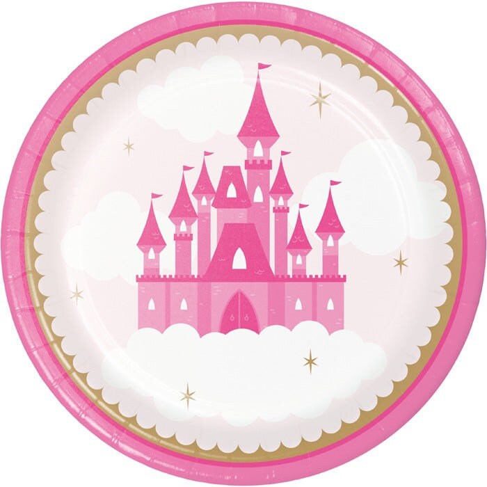 CLOSEOUT 50 OFF Little Princess 7 Dessert Plates Set of 8 Princess Birthday Party Little Princess Line