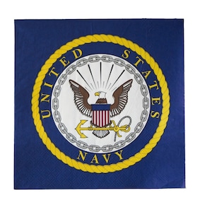 U.S. Navy Luncheon Napkins, Set of 16, Military Party, Military Retirement, Navy Theme Birthday Party