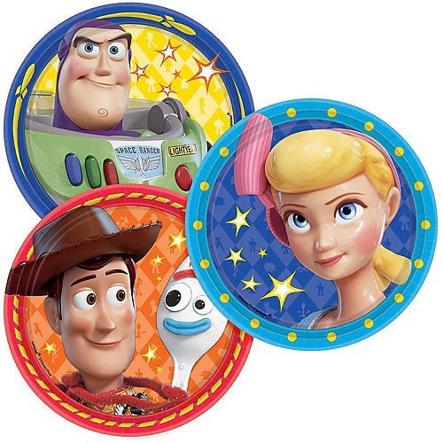 Toy Story Dessert Plates Set of 8 9toy Story Birthday Party Etsy