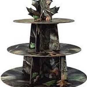Camo Cupcake Stand, Retirement Party, Deer Birthday, Hunting Party