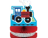 All Aboard Railroad Table Center Piece, Train Decoration