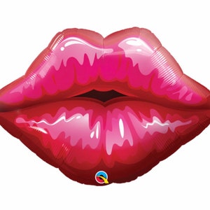 Lips 30&quot; Balloon, Bachelorette Party Decor, Bridal Shower Balloon
