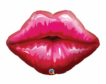 Lips 30" Balloon, Bachelorette Party Decor, Bridal Shower Balloon
