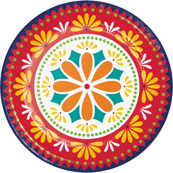 Fiesta Paper Plates Etsy