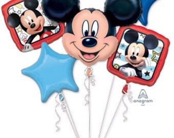 Mickey Mouse Balloon Bouquet, Mickey Mouse Birthday, Mickey Mouse Baby Shower