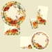 Watercolor Pumpkin Fall 9” Dinner Plates, Harvest Plates, Fall Party ...