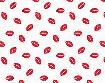 Red Lips Tissue Paper, Set of 12 20x30 sheets, Bachelorette Party Favors, Valentine Gift Packaging