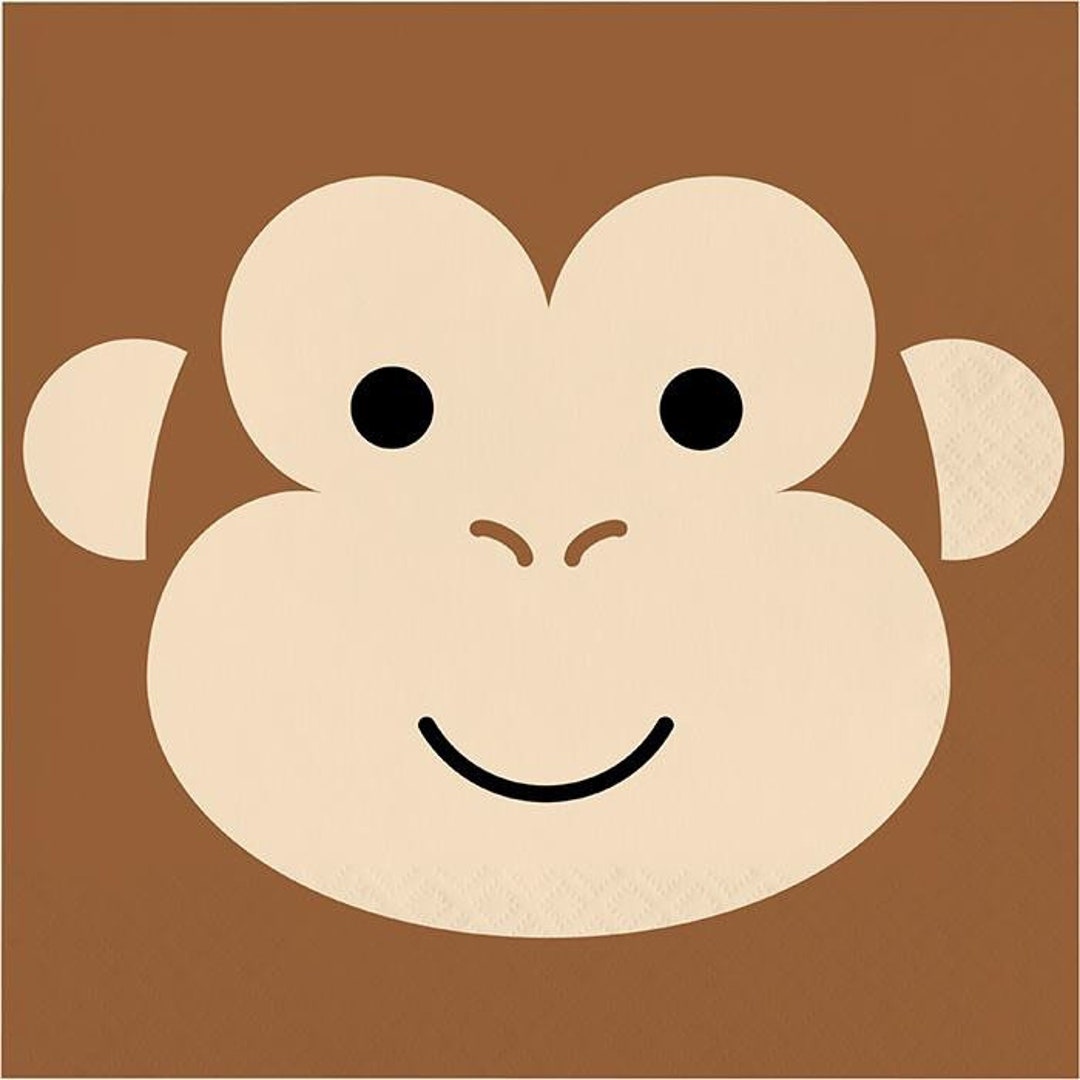 Monkey Fun Large Napkins, 20 Pack main image 1