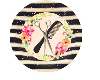 Salon Style 9” Dinner Plates, Set of 8, Great for Makeover Party, Kid’s Birthday, Cosmetology School