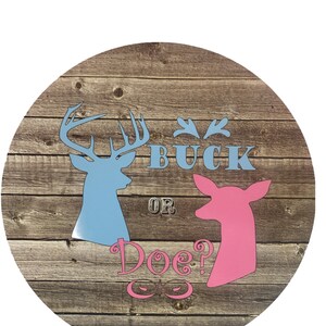 Buck or Doe 18” Balloon, Gender Reveal Party, Boy or Girl