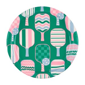 Pickleball Paper Dinner Plate, Set of 8, Pickleball Party Theme