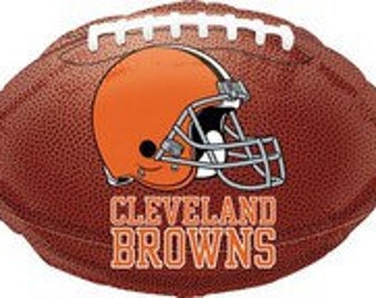 Cleveland Browns Football Balloon, 18" Foil Balloon, Football Party, Football Themed Party, Sports Party