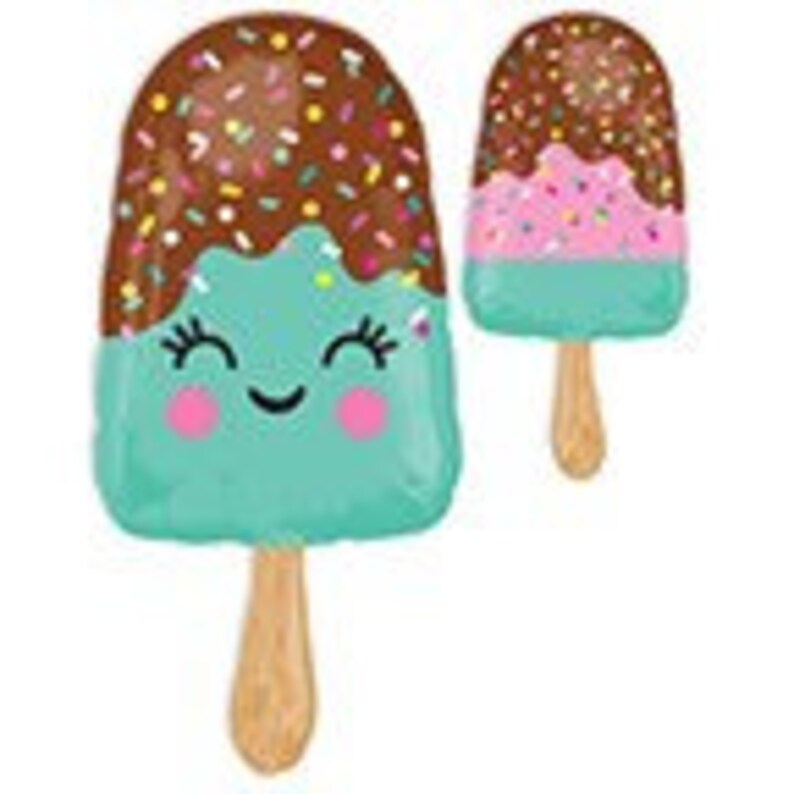 35 Ice Cream Bar Balloon Holographic Balloon Popsicle Balloon Ice Cream Party Balloon Birthday Party