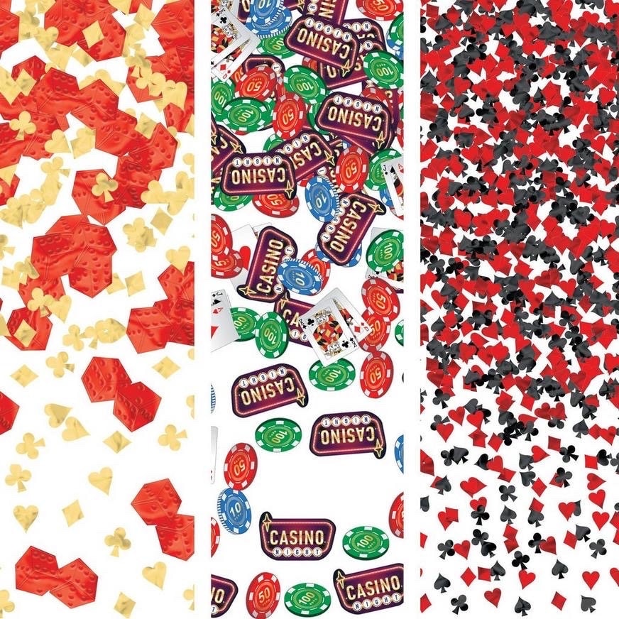 Casino Night Confetti 12 oz pack Casino Night Decor Card Night