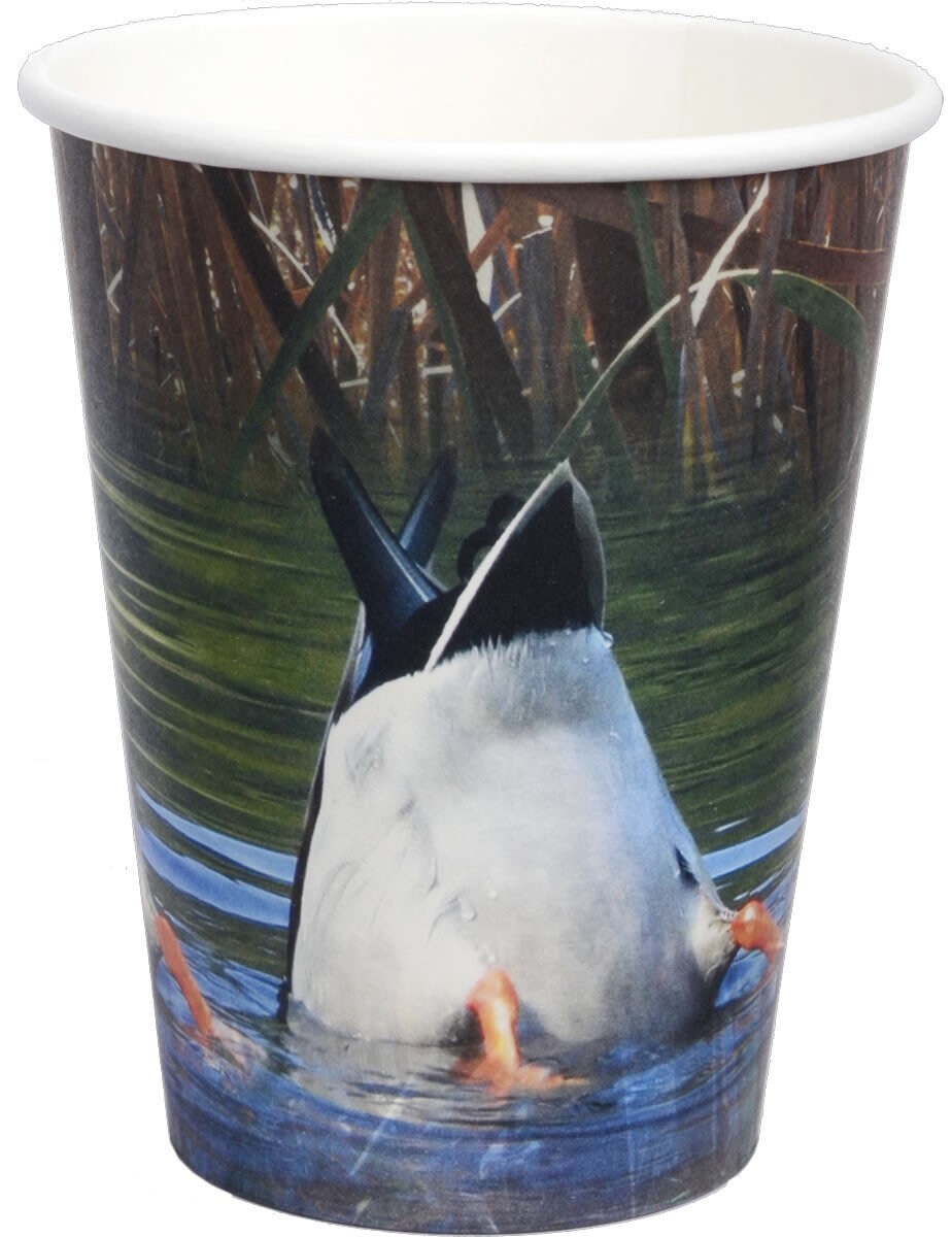 Duck Pond 12 Oz Cups Set of 8 Mallard Paper Cups Retirement - Etsy