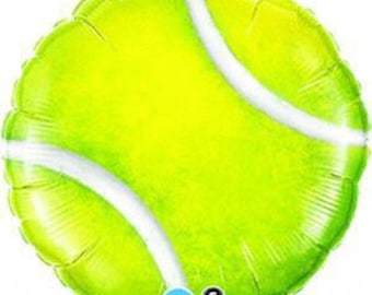 Tennis Foil 18” Balloon, Tennis Party, Tennis Birthday, Tennis Plates, Tennis Theme Birthday