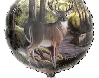 Deer 18" Balloon, Buck Balloon, Retirement Party, Deer Birthday, Boy Baby Shower