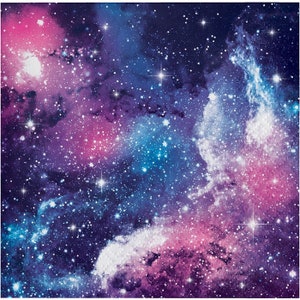 Galaxy Party Beverage Napkins 5’, 16 Count, Space Party Napkins, Galaxy Birthday Party Themes, Galaxy Birthday