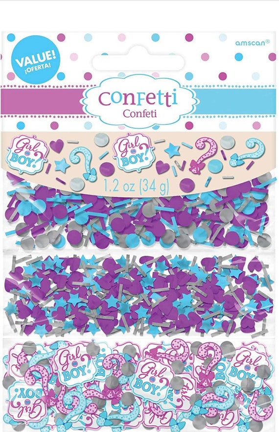 Girl or Boy Confetti, One Size, Blue/pink, Boy or Girl Girl or Boy Confetti, One Size, Blue/pink, Boy or Girl