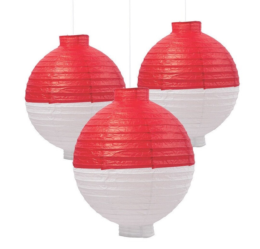 Fish Bobber Hanging Lanterns Set of 6 Fishing Party Etsy