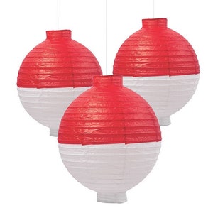 Fish Bobber Hanging Lanterns, Set of 6, Fishing Party, Retirement Party