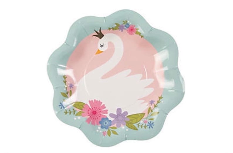 Sweet Swan Dessert Plates Swan Party Set of 8