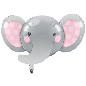 Elephant Pink Balloon, 21”x35”, Elephant Themed Party, Elephant Baby Shower