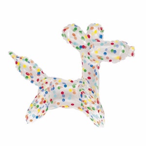 Party Balloon Dog, 20”x17”, Confetti and Air-Filled, Party Animal Balloon Birthday