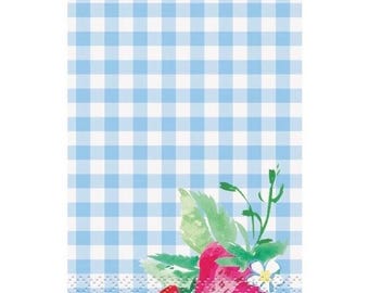 Sweet Strawberry Luncheon Napkins, Set of 16, Summer Birthday Party, Baby Shower