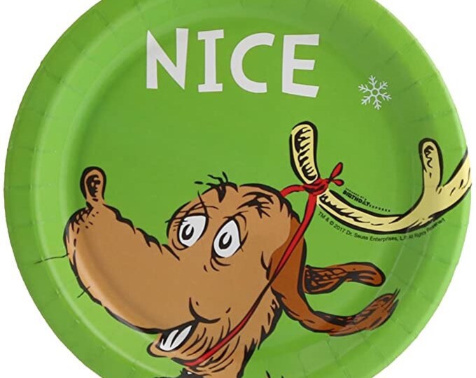 Grinch nice Dessert Plates Set of 8 Dr. Seuss Grinch Etsy