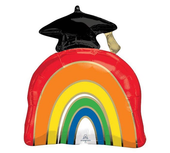 Rainbow Graduation 23 Balloon 