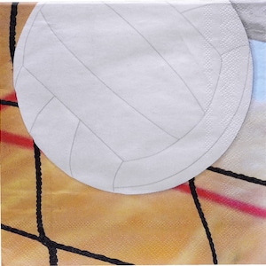 Volleyball Luncheon Napkins 16 count, Volleyball Party, Volleyball Birthday, Volleyball Napkins