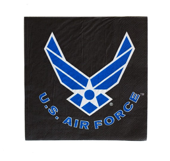 Air Force Luncheon Napkins, Set of 16, Military Party