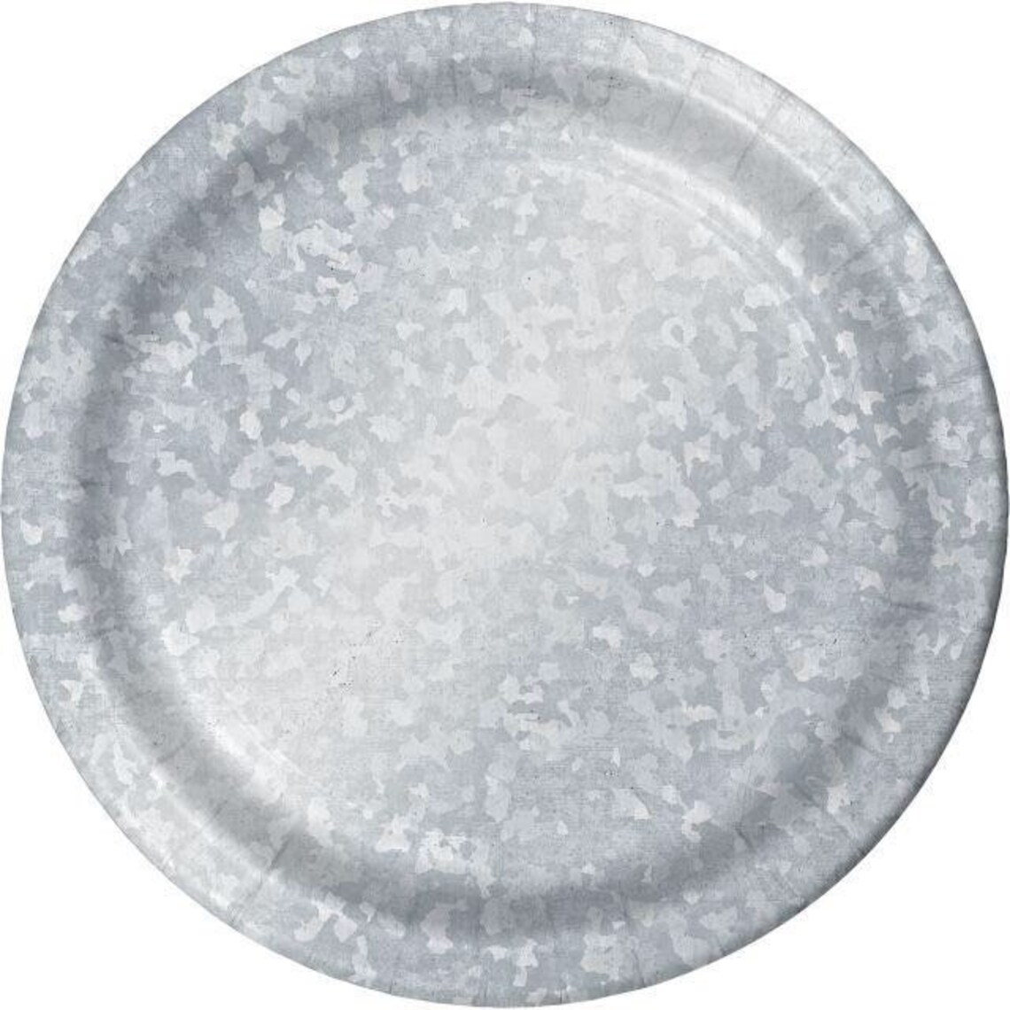 Galvanized 9 Dinner Paper Plate Set of 8 Farm Party Etsy