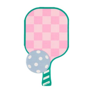 Pickleball Paddle Shaped Guest Napkins, Set of 16, Pickleball Party Theme