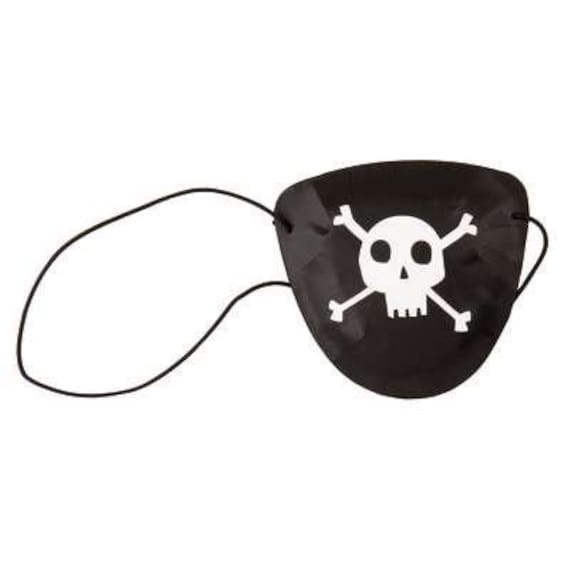 Plastic Pirate Eye Patch Favors (8 Pcs) - 1 Pack