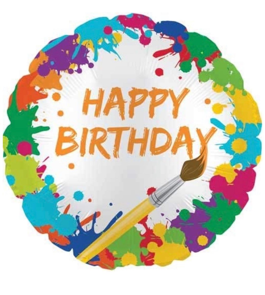 Art Party Supplies Foil Balloon MultiColor 18 Art Etsy.de