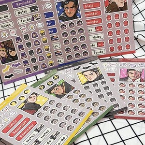 Bats & Harvey Bullet Journal Sticker Sheets