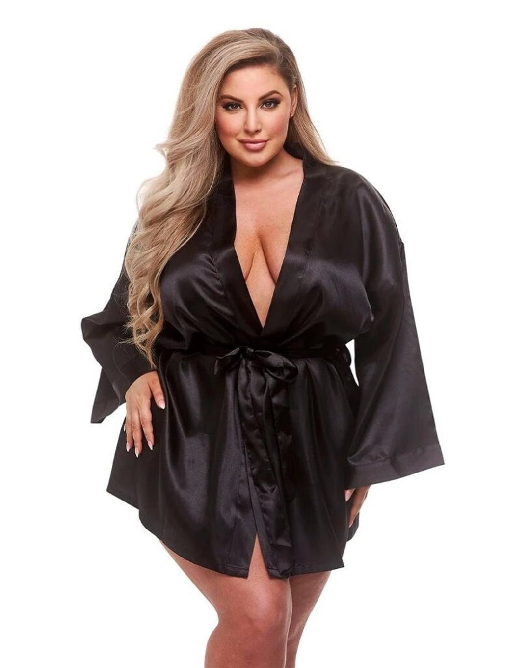 Fitness Competitor Rhinestone Satin Cover Up Robe – Cotton Sisters