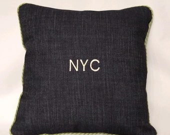 Pillow 16x16 - New York City "NYC" Pillow with insert