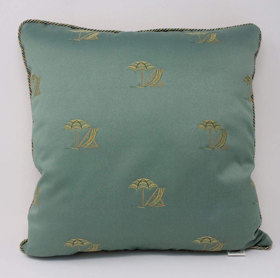 Pillow Beach Chair & Umbrella Pillow 16 X 16 Pillow Pillow Etsy