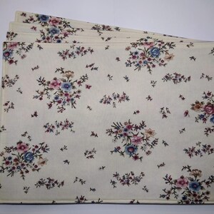 Tovagliette floreali - Tovagliette fiorite - Tovagliette rosa - Set di 4
