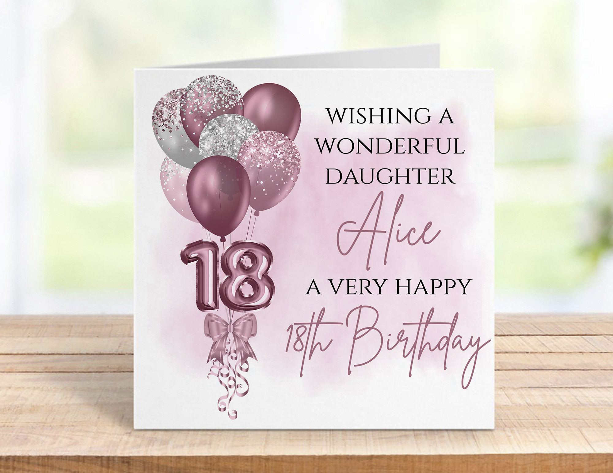 Personalised 18th Birthday Card With Balloons for A Special - Etsy UK