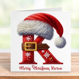 Personalised Christmas Card, Special Design for Him, Custom Holiday Greeting, Men's Xmas Card