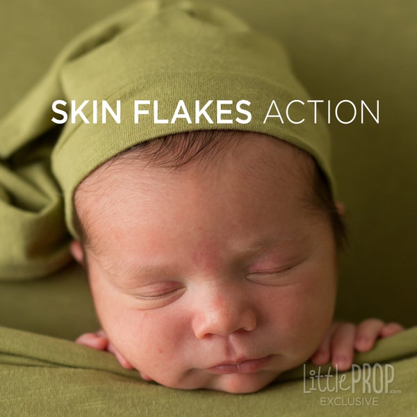 Skin Flakes Action • Digitaler Download • Newborn Editing Action • Newborn Skin Action • Newborn Action • Photoshop Action