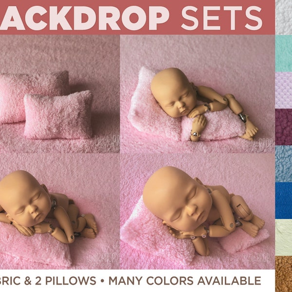 Backdrop Set 50% OFF • Newborn Posing Fabric Pillows • Beanbag Cover Blanket • Newborn Backdrop • Newborn Photography Prop